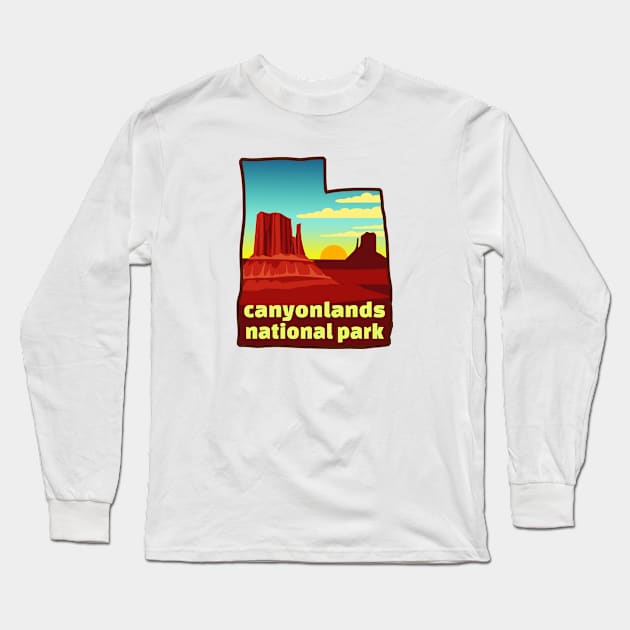 Canyonland National Park Utah Long Sleeve T-Shirt by heybert00